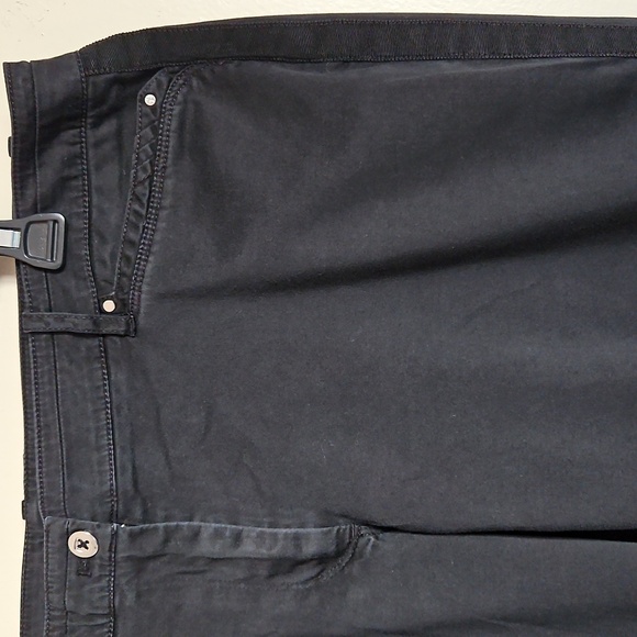 White House Black Market Crop Straight Leg Pants Casual Ribbon Line At Sides 12 - Picture 13 of 15